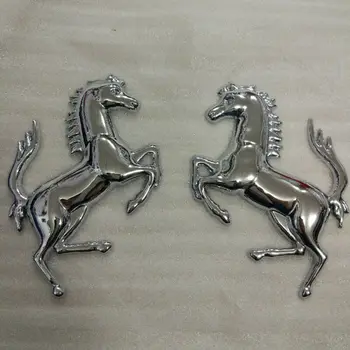 Logo-ul 3D Aliaj de Zinc Metal Cal Emblema Autocolant insigna Emblema Decal Pentru Ford Ferrari Masina Fereastră a Corpului Barei de protecție Autocolant auto-styling 1