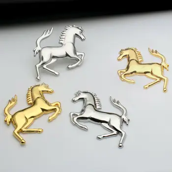 Logo-ul 3D Aliaj de Zinc Metal Cal Emblema Autocolant insigna Emblema Decal Pentru Ford Ferrari Masina Fereastră a Corpului Barei de protecție Autocolant auto-styling 4
