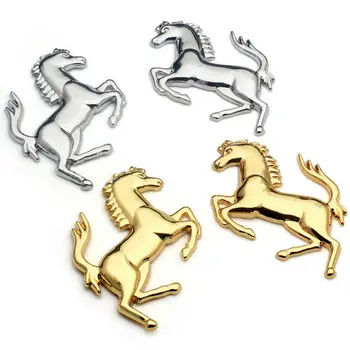 Logo-ul 3D Aliaj de Zinc Metal Cal Emblema Autocolant insigna Emblema Decal Pentru Ford Ferrari Masina Fereastră a Corpului Barei de protecție Autocolant auto-styling 5