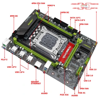 MAȘINIST X79 LGA 2011 Suport pentru Placa de baza DDR3 ECC REG RAM Și Desktop Intel Xeon E5 V1&V2 Procesor Cu M. 2 NVME V2.82H