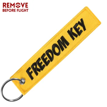Mai nou Masina breloc Libertatea cheie tag Broderie galben cheie lanț cheie titularul cheie inel pentru Aviație Cadouri Bijuterii llavero OEM 4