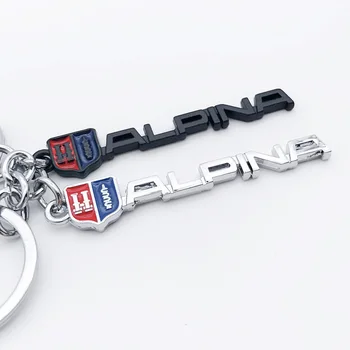 Masina Breloc Pentru ALPINA Metal Emblema Negru Insigna Roșie Breloc RACING Pentru BMW E92 E93 F10 E90 GS1200 E65 E30 E46 Accesorii Auto