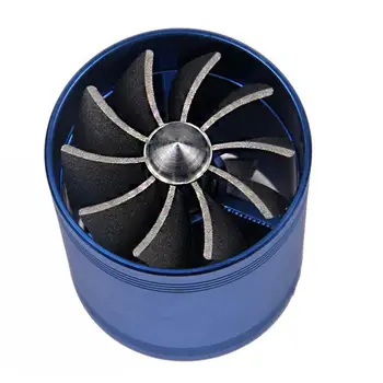 Masina de Modificare Admisie Aer Turbina Turbo de Gaze păcură Saver Ventilator Compresor Turbo Turbine Auto se Potrivesc pentru Furtunul de Admisie a Aerului de 65-74 mm 0