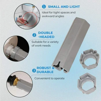 Multi-scop Instrument de Demontare Tub Țeavă Cheie Chiuveta Cheie Toaletă Baie de Reparații Pentru Spații înguste și Unghiuri Incomode