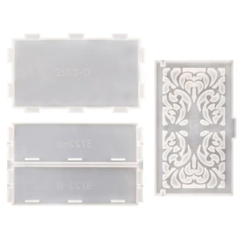 N84D Cutie de Depozitare Rășină Epoxidică Mucegai Suportul pentru Bijuterii Caz Silicon Mucegai Meserii DIY Mucegai 4