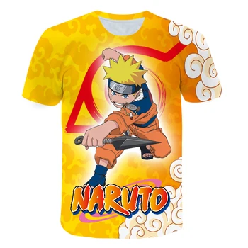 Naruto tricou Copii Baieti 4 5 6 7 8 9 10 11 12 13 14 Ani Imbracaminte Copii T-shirt pentru Băieți și Fete Anime Tricou Copii Haine Topuri