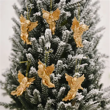 Navidad 2022 Decorare Pom de Crăciun Pandantiv de Aur/argint Înger Papusa Pandantiv Xmas Decor de Crăciun Crăciun Fericit Kerst