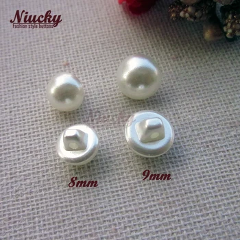 Niucky 8mm/ 9mm Coadă Eco-friendly Mini Imitație perla butoane pentru imbracaminte rochie de mireasa de cusut materiale decorative P0301-010
