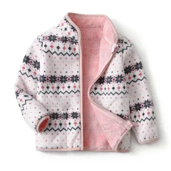 Noi Primavara Toamna Pentru Copii Copii Polar Fleece Jachete Fete Pentru Copii Jachete Paltoane Groase Si Moi Cald