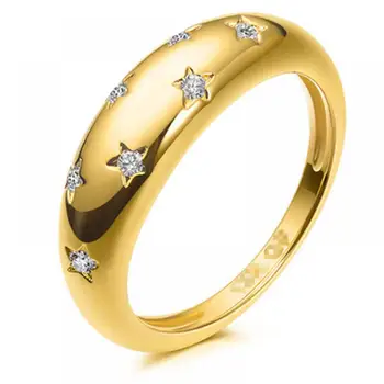 Noua Moda Geometrice Șapte Stele De Diamant Inel De Personalitate Doamnelor Petrecere Casual Geometrice Ring Bijuterii