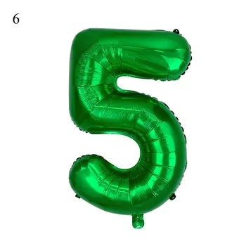 Noul 32 Inch Verde Digital Baloane Folie Aniversare Pentru Copii Safari Petrecere Pădure Partidul Decor Jungle Party Animal Balon En-Gros 0