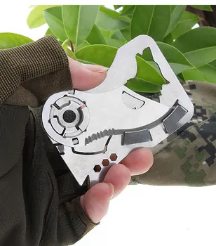 Noul multi-funcțional cutit militar instrument card de card de oțel inoxidabil portofel card de credit cuțitul în aer liber briceag