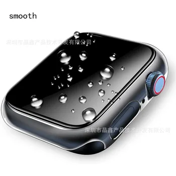 Pentru Apple Watch Seria 7 SE 6 5 4 40-45MM PC Temperat Pahar Ecran Protector de Film de Protecție Caz Acoperire Bara HD Transparent
