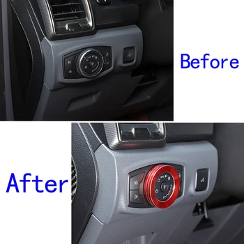 Pentru Ford Ranger Wildtrak-2021 Detalii De Interior Auto Faruri Comutator Decor Inel Patru Wheel Drive Comutator Buton Inel Capac