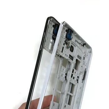 Pentru Samsung Galaxy Note 4 N910F N910A N910P N910C Baterie Capac Spate+Carcasa Mijloc Rama + Pen + Butonul Home de Amprente