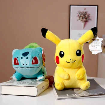 Pikachu Pluș Bulbasaur fructe link-Lapras Eevee Moale Anime Pokemon Umplute Jucării Pentru Copii Peluche salut papusa de plus Cadou