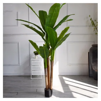 Plante Artificiale Copac Banana Ghiveci De Interior Podea Camera De Zi De Decorare Copac Banana Planta Verde