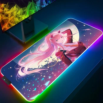 RGB Gaming Mouse Pad Mousepad XXL Mause Pad Anime Covor Mouse-ul Mat Gamer Zero Doi Deskmat Mare Pc Gamer Accesorii