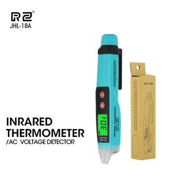 RZ Digital Termometru Non-Contact de Tensiune AC Detector de Infraroșu Termometru Tensiune Stilou Tip Handheld Inducție Tester de Tensiune