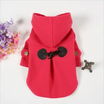 Roșu /Verde Mici haine de câine de companie Strat de haine de Primavara Toamna Companie Palton Teddy haine Pentru animale de companie Cățeluș 0