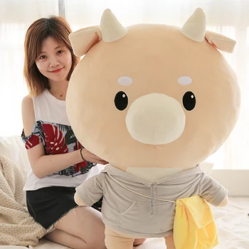 Sexy Korean drama TV de vacă greu păpușă jucărie de pluș desene animate bovine papusa perna pentru fata cadou home decor 80cm 100cm