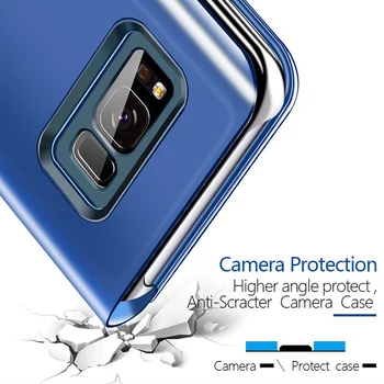 Smart Mirror Telefon Caz pentru OPPO A74 4G A15 A94 A53 A53s A73 A93 A32 A33 2020 5G de Lux Magnetic din Piele Flip Cover Couqe 0