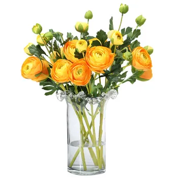Stil American Flori Artificiale Decorative Acasă Fals Flori De Matase Living Artificială În Ghiveci, Cu Flori Vaza