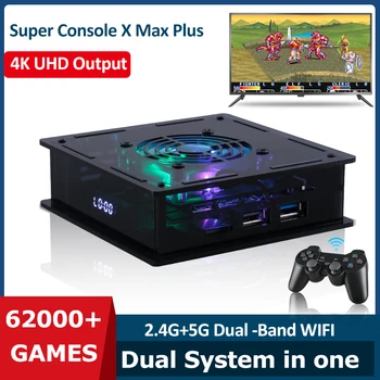 Super Consola X Max Plus o Consolă de jocuri Video Construit în 62000 Clasic Joc Pentru PSP/N64/Sega Saturn Joc de Jucător 8K HD Wifi TV Box