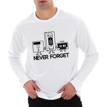 TARCHIA Uita Niciodată Brand Eur Dimensiunea Livrare Gratuita Lungă Maneca Tee de Imprimare pentru Bărbați T-Shirt din Bumbac Supradimensionate 2022 Plus Homme 2