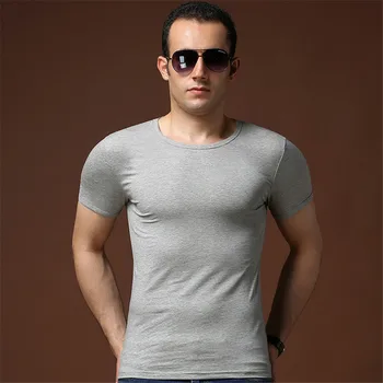 TBAIYE 2018 Top Brand de Moda Mens T-Shirt pentru Bărbați Fitness wicking respirabil O-Neck T Camasa Slim Culoare solidă tricou Om Tees 5