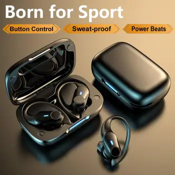 TWS 5.1 Compatibil Bluetooth Căști LED Display Wireless Căști de Anulare a Zgomotului Căști Impermeabil Sport Căști Microfon