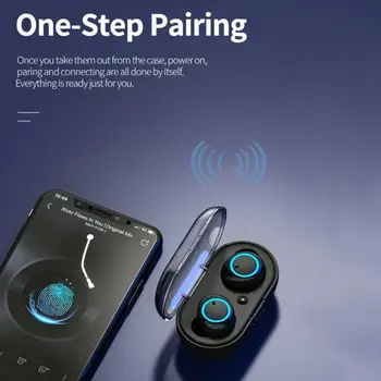 TWS fără Fir În Ureche Căști Y50 Stereo Căști Căști Handsfree Touch Control Cască Bluetooth-compatibil Cu Încărcare Cutie