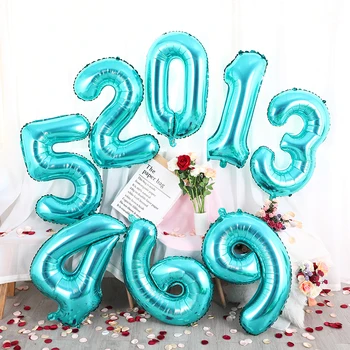 Tiffany Albastru Balon Petrecere Decoratiuni Adult Decor Nunta Heliu Globos Aer 30inch 2022 Număr de Baloane Copil de Dus