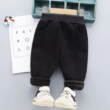 Toamnă Iarnă pentru Copii Pantaloni pentru Fete Baieti 2021 Moda Noua de Pluș Gros de Bumbac Cald Desene animate Pantaloni Sport Copii Baby Boy Pantaloni