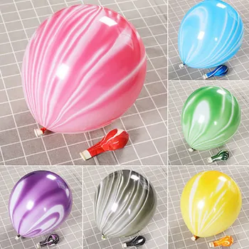 Transparent stele de marmură agat balon latex baby shower decor petrecere baloane copii, decor nunta, confetti balon