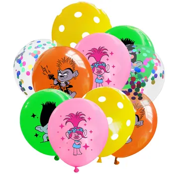 Trolii Joc Temă Petrecere de Aniversare Consumabile Include Banner Tort Fân Cupcake Toppers Baloane pentru Ziua de nastere Fata de Partid Decor