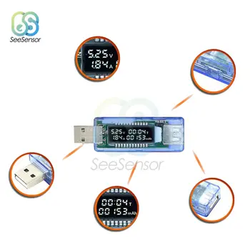 USB Baterie Tester Voltmetru Power Bank Instrument de Diagnosticare Tensiune Curent Doctor Încărcător Capacitate Tester Metru Ampermetru Digital