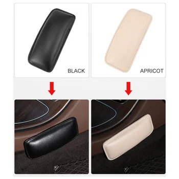 Universal Piele Genunchi Pad pentru Interior Auto Perna Elastic Confortabil Perna Picior Pad Coapsa de Sprijin Negru/bej Accesorii Auto