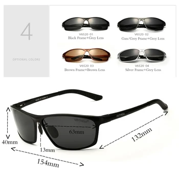 VEITHDIA 2022 Aluminiu Polarizat ochelari de Soare pentru Barbati ochelari de soare, Accesorii Ochelari de Oameni de Conducere Ochelari de Soare Albastru cu Ochelari nuante 6520