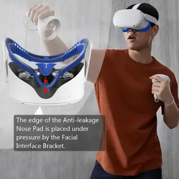 VR Faciale Interfață Suport din Piele PU Spuma de Fata Acoperi Pad Înlocuire Pentru Oculus Quest 2 Fata Tampoane Accesorii Sweat-Proof