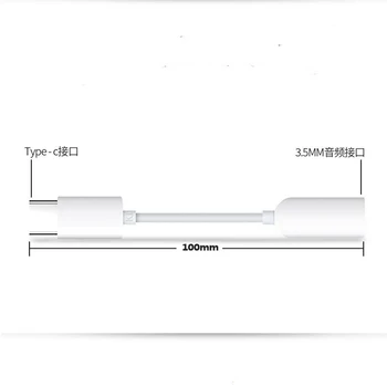 Xiaomi Tip C 3.5 Jack Casti Cablu USB C-3.5 mm AUX Audio Casti Adaptor Pentru Xiaomi Mi 11 10 9 8 se Redmi K40 K30 Pro