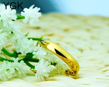 YGK Bijuterii Inele Simple, Carbură de Tungsten Inel de Aur Clasic Cupluri de Nunta Inele de Podoabe pentru Bărbat sau Femeie Inele de Logodna 3