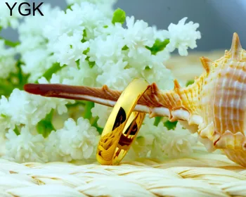 YGK Bijuterii Inele Simple, Carbură de Tungsten Inel de Aur Clasic Cupluri de Nunta Inele de Podoabe pentru Bărbat sau Femeie Inele de Logodna 4