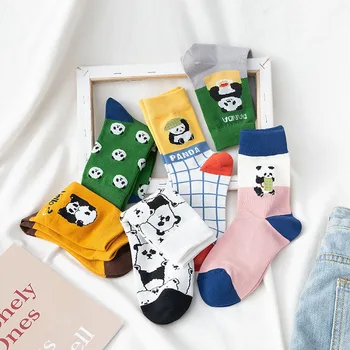 Zoo Design Animal Panda Amuzant Șosete Creative Streetwear Dulce Drăguț Sosete Femei Coreene Kawaii Desene Animate Skarpetki Sokken Calcetines
