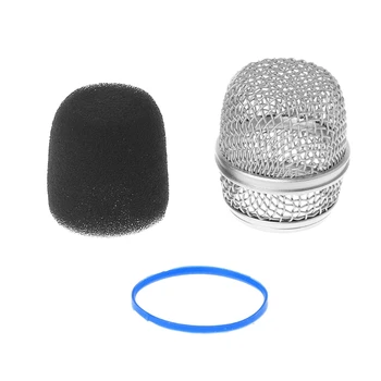 Înlocuirea Albastru ochiurilor de Plasă de Oțel Microfon Grill Cap Pentru Shure Beta57a/ Beta87a/ Beta 58A Microfon fără Fir și cu Fir Microfoane